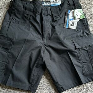 NEW LAPG ELITE OPERATOR SHORTS, Black, men’s size 34 inch waist, 10 inch inseam